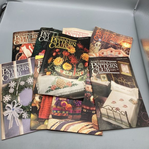 Vintage Annie's Pattern Club Magazine Lot, Quick and Easy Crafting Fun, 1990s - Picture 1 of 3